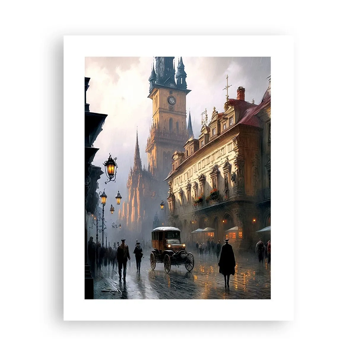 Póster - La magia de una noche de Praga - 40x50 cm