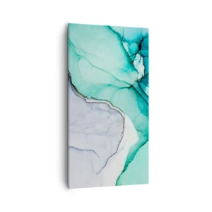 Cuadro sobre lienzo - Impresión de Imagen - Estudio en turquesa - 55x100 cm