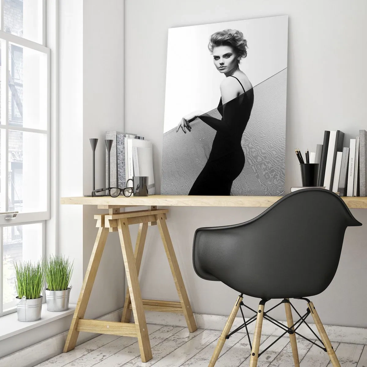 Cuadro sobre vidrio - Impresiones sobre Vidrio - Mirada magnética - 80x120 cm