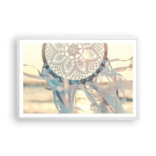 Póster en marco blanco - Tótem sagrado - 91x61 cm