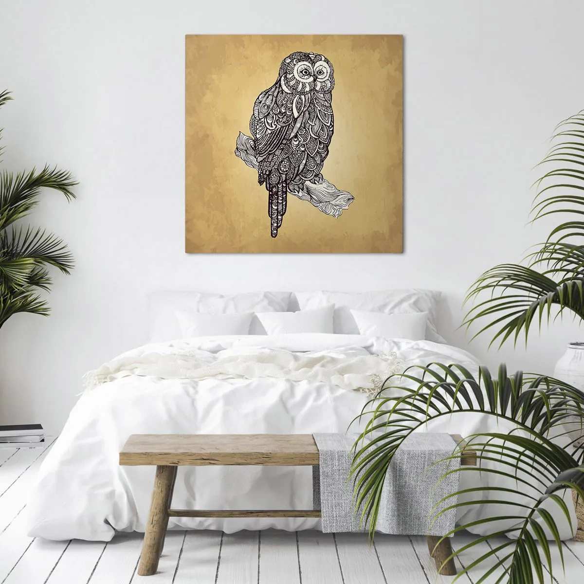 Cuadro sobre lienzo - Impresión de Imagen - Intrincados ornamentos de sabiduría - 60x60 cm