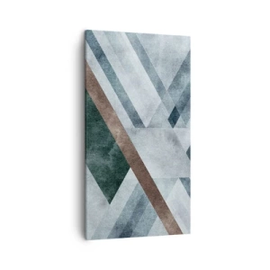 Cuadro sobre lienzo - Impresión de Imagen - Sofisticada elegancia de la geometría - 45x80 cm