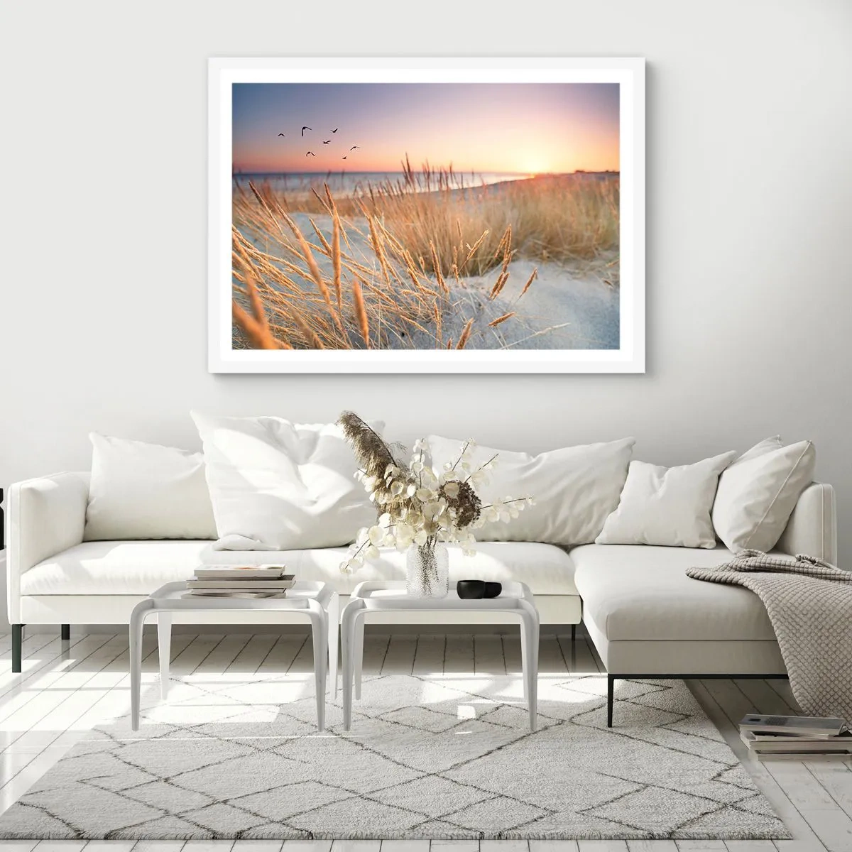 Póster en marco blanco - Dulce nana del Báltico - 50x40 cm