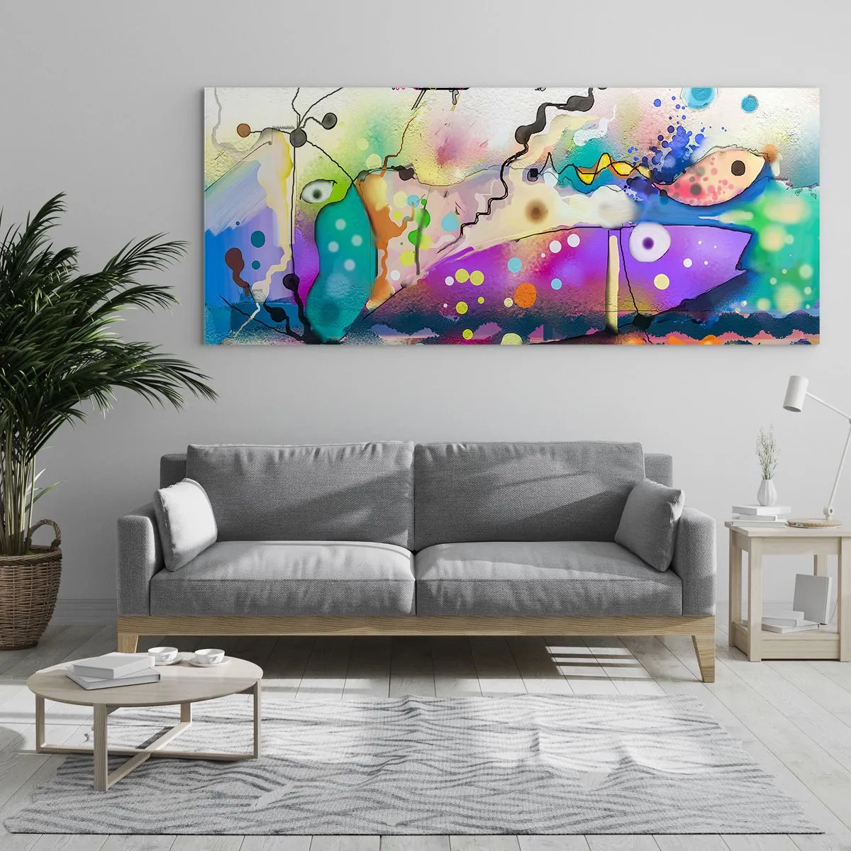Cuadro sobre vidrio - Impresiones sobre Vidrio - ¡No hay palabras! - 100x40 cm