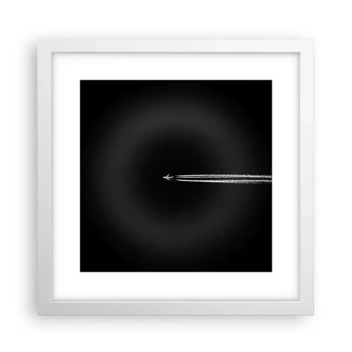 Póster en marco blanco - En otra dimensión - 30x30 cm