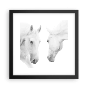 Póster en marco negro - ¿Es esto realmente la amistad...? - 30x30 cm