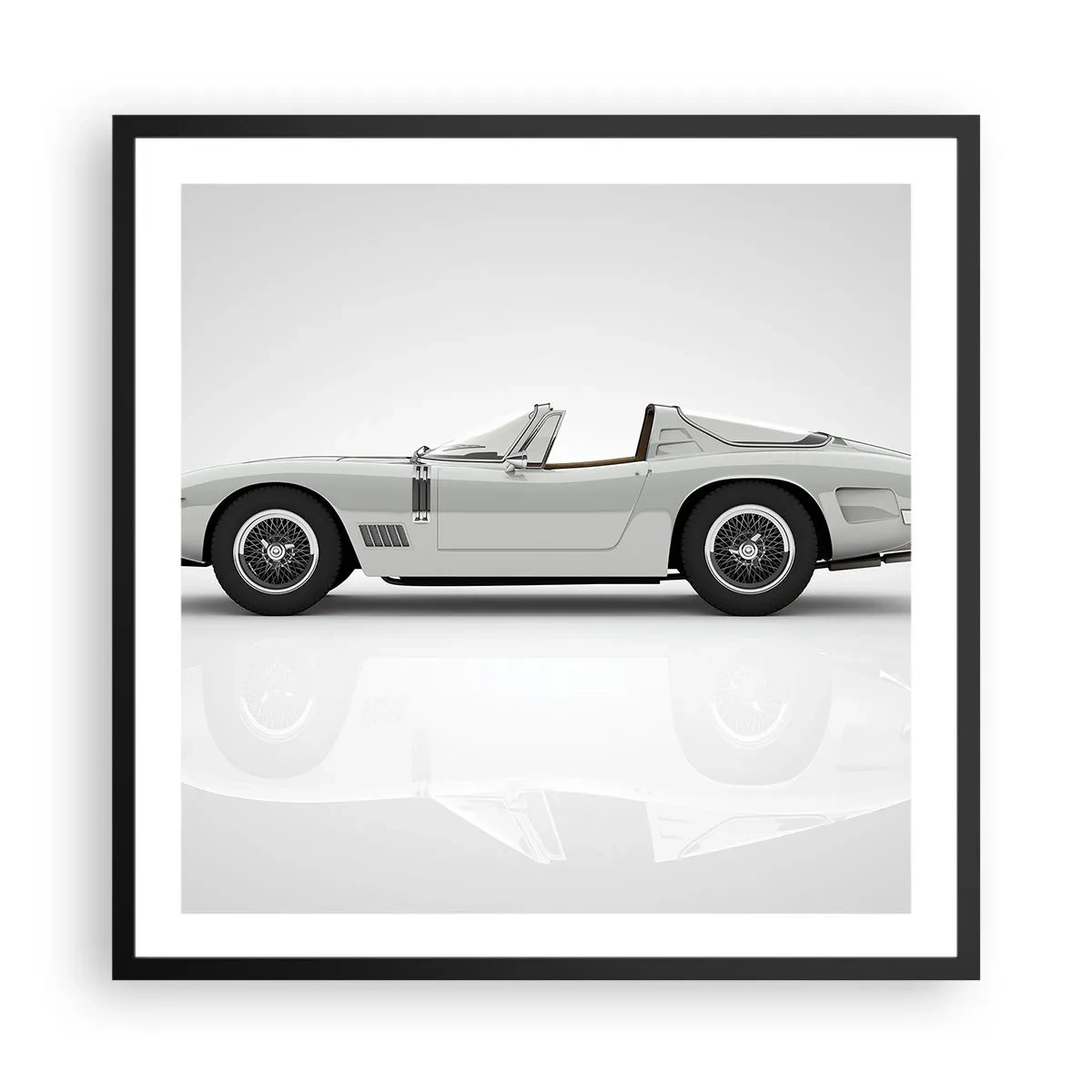 Póster en marco negro - Una promesa de diversión - 60x60 cm