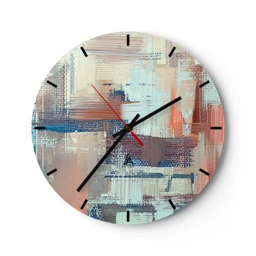 Reloj de pared - Reloj de vidrio - Alcanzando la luz - 40x40 cm