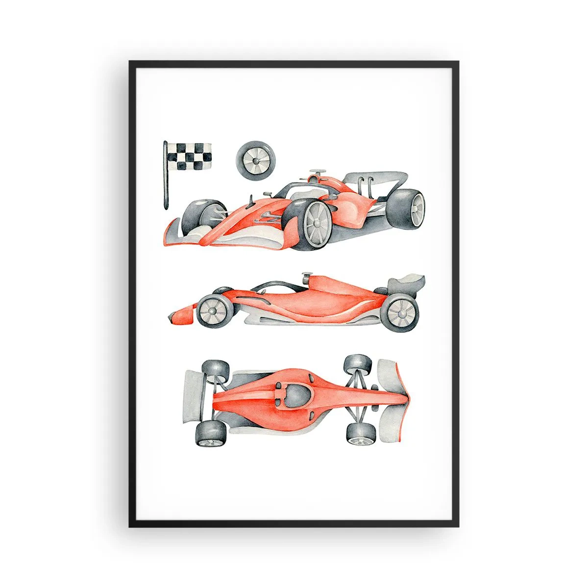 Póster en marco negro - Para alcanzar un sueño - 70x100 cm