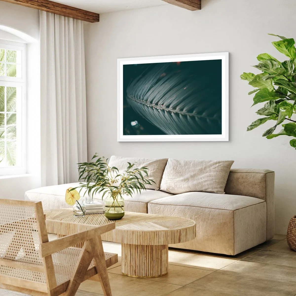 Póster en marco blanco - La precisión de la naturaleza - 40x30 cm