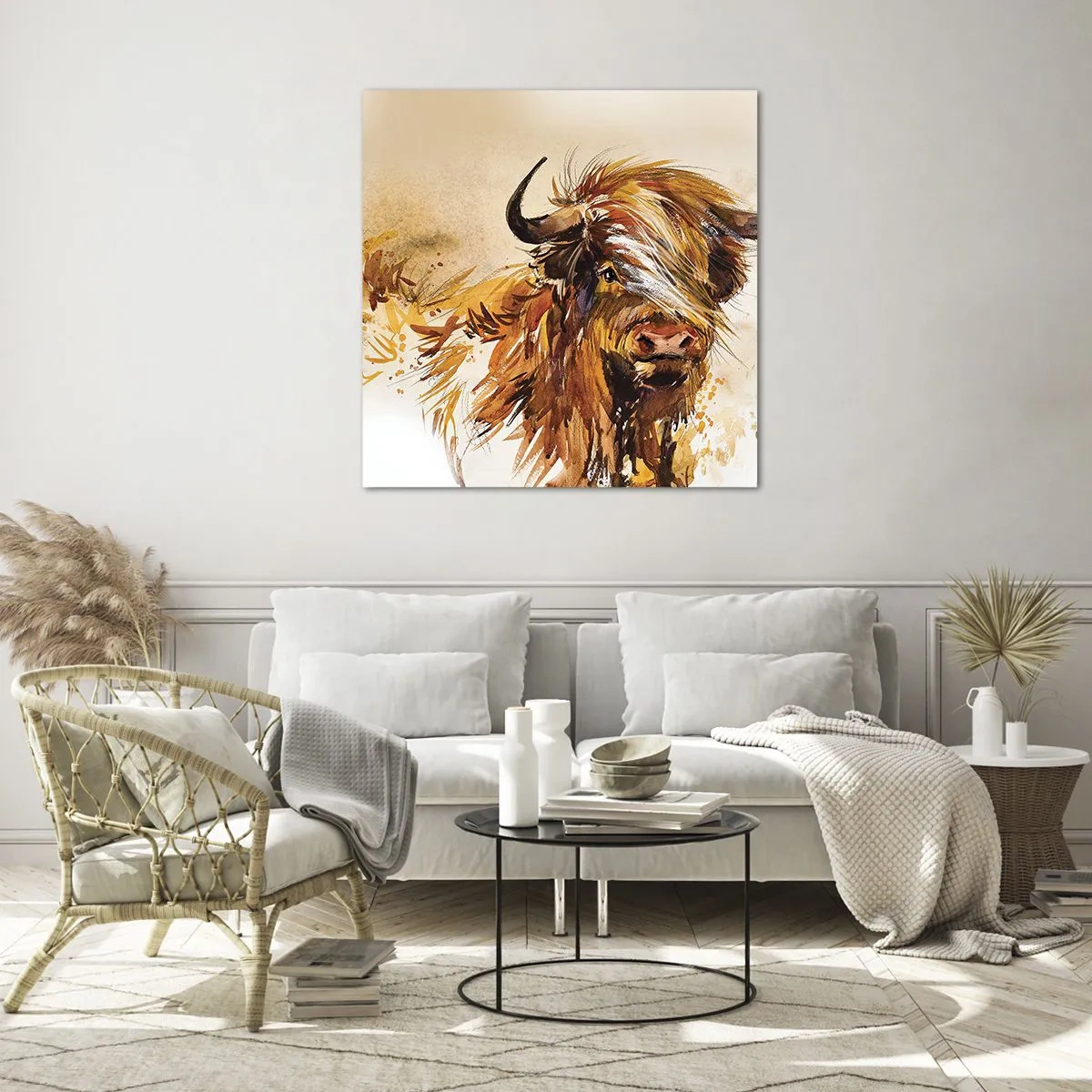 Cuadro sobre vidrio - Impresiones sobre Vidrio - El orgullo del líder - 60x60 cm