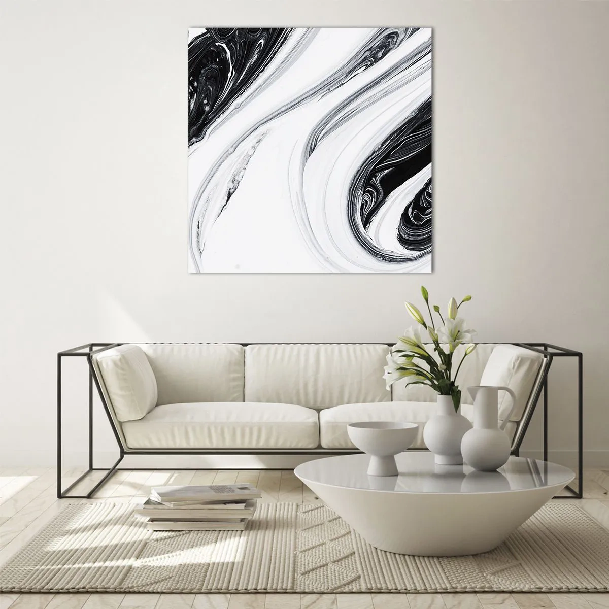 Cuadro sobre vidrio - Impresiones sobre Vidrio - Combinando opuestos - 60x60 cm