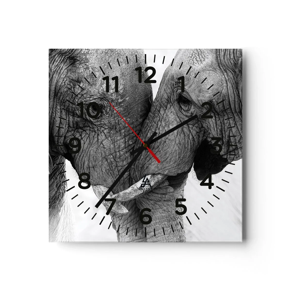 Reloj de pared - Reloj de vidrio - Una confesión sincera - 30x30 cm