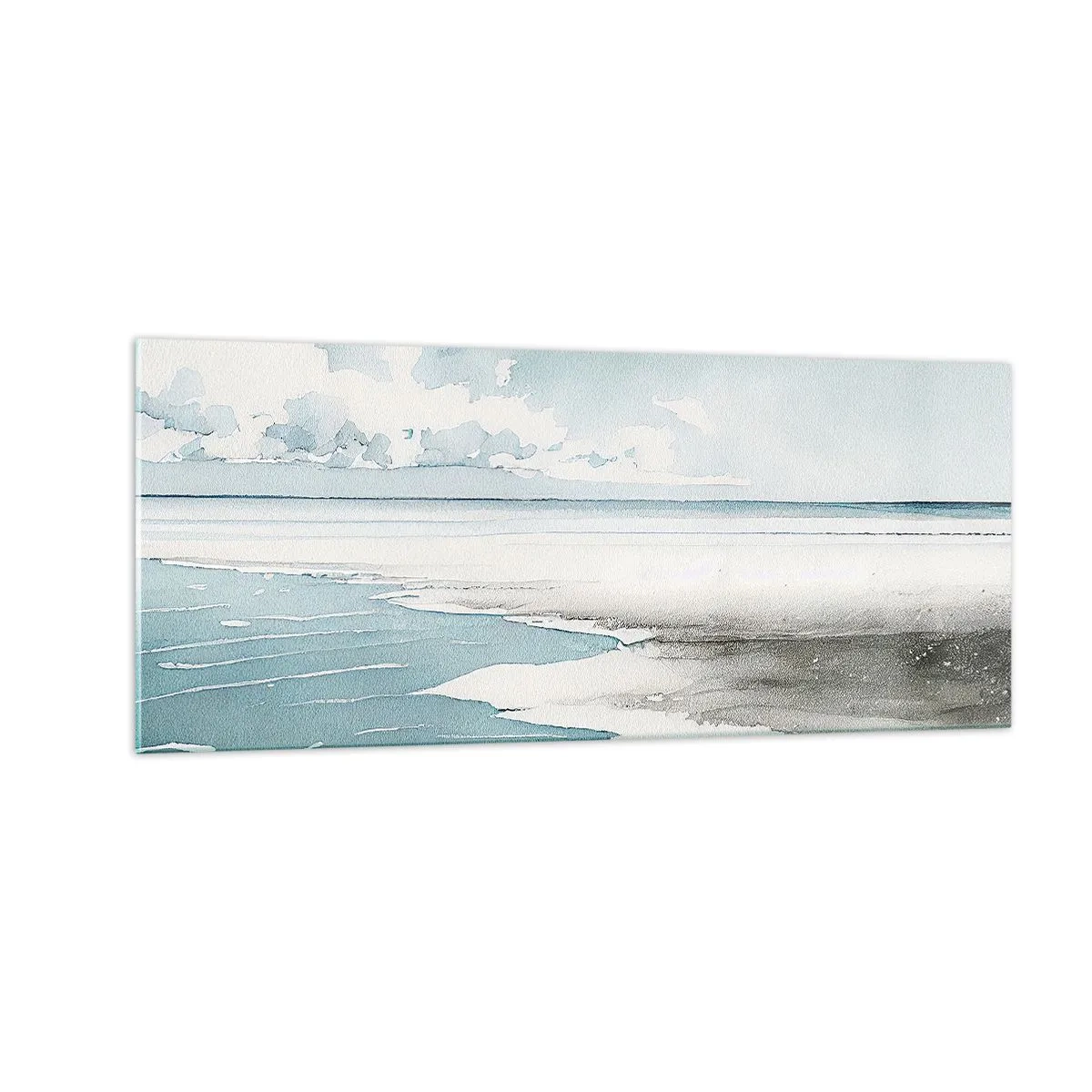 Cuadro sobre vidrio - Impresiones sobre Vidrio - Suave marea otoñal - 100x40 cm