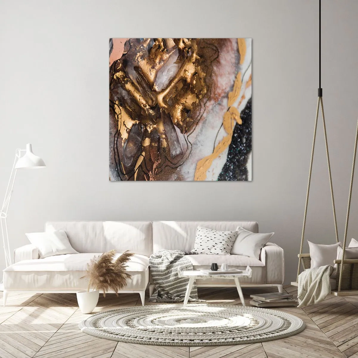 Cuadro sobre lienzo - Impresión de Imagen - Elemento de la tierra - 60x60 cm