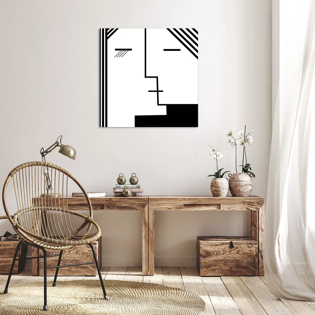 Cuadro sobre lienzo - Impresión de Imagen - Solo un beso - 40x40 cm