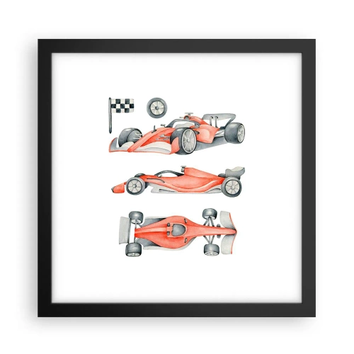 Póster en marco negro - Para alcanzar un sueño - 30x30 cm