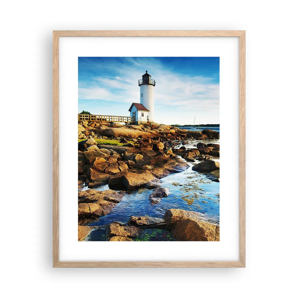 Póster en marco roble claro - Esperando vuestro regreso - 40x50 cm