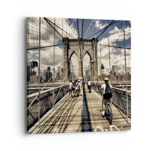 Cuadro sobre lienzo - Impresión de Imagen - En el corazón de la ciudad - 40x40 cm