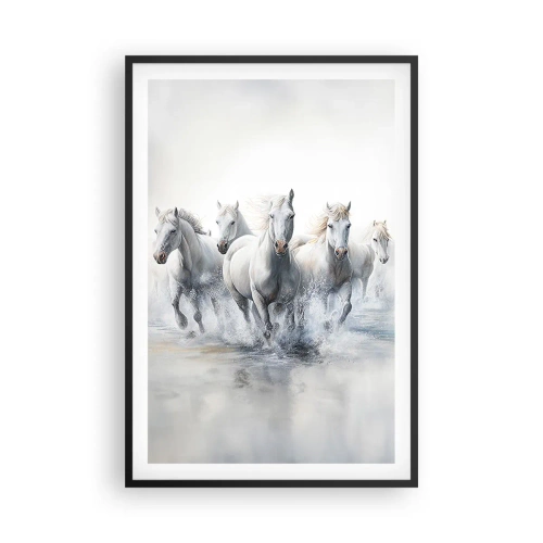 Póster en marco negro - Magia blanca - 61x91 cm