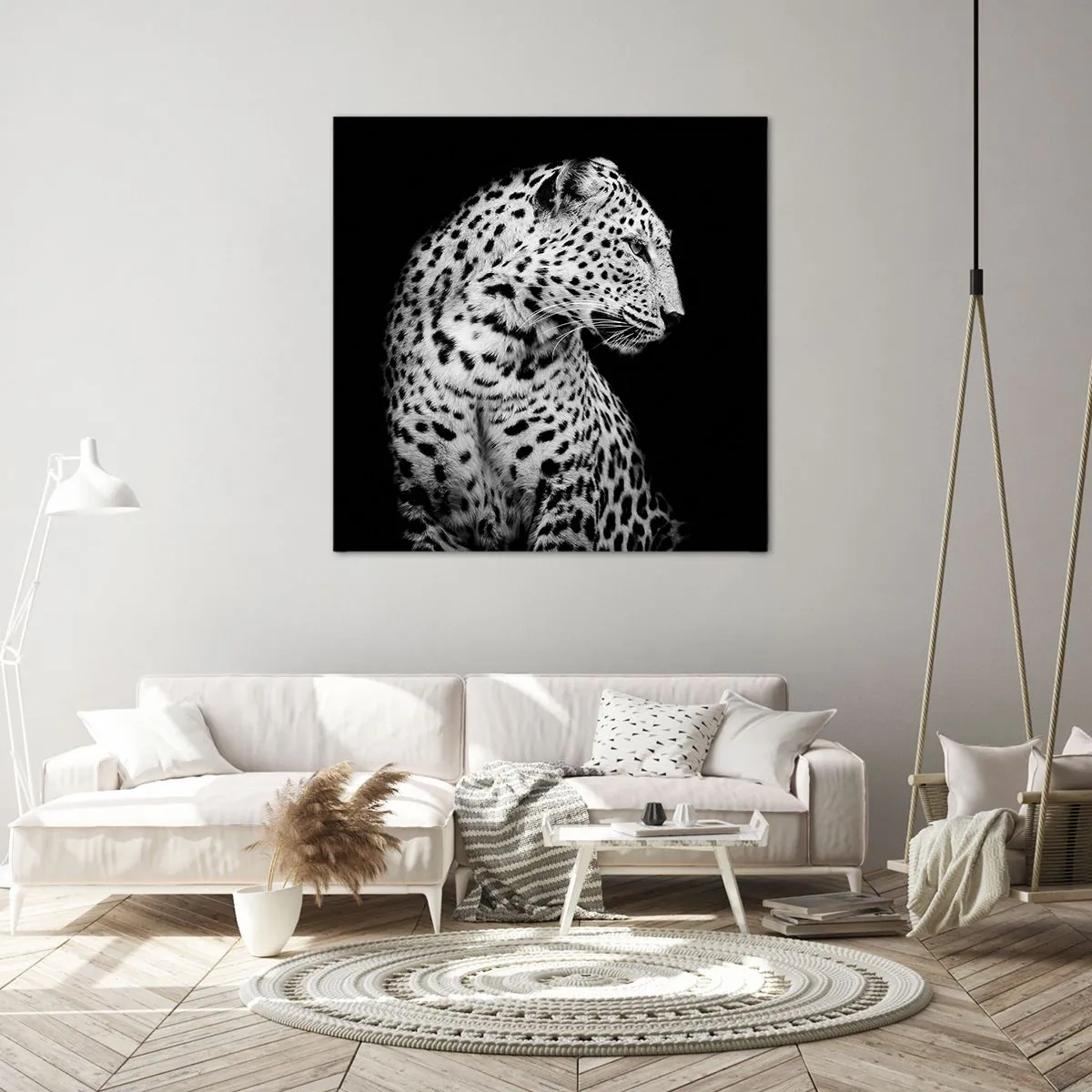 Cuadro sobre lienzo - Impresión de Imagen - El perfil derecho es perfecto - 60x60 cm