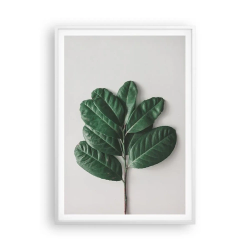 Póster en marco blanco - El dibujo de la propia naturaleza - 70x100 cm