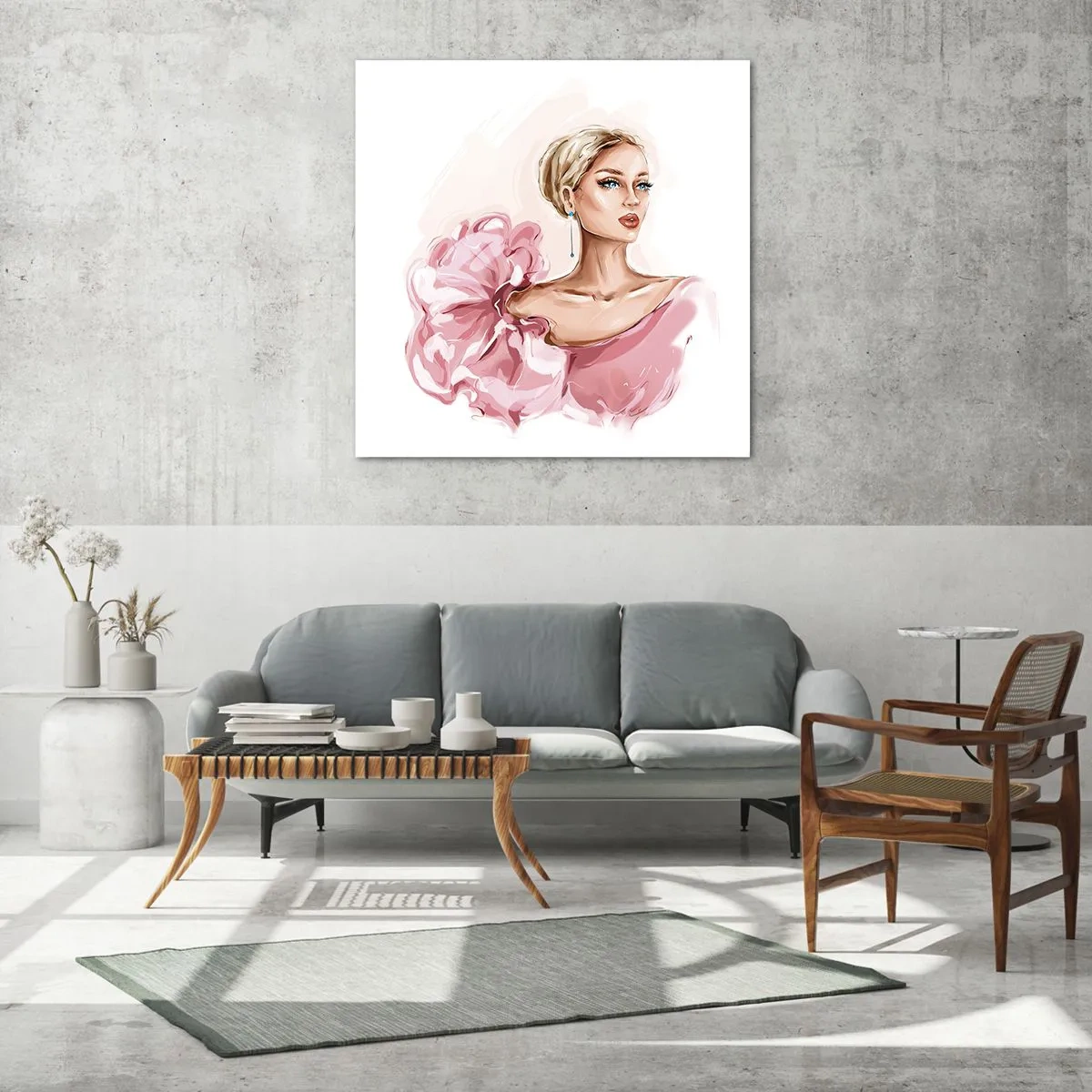 Cuadro sobre vidrio - Impresiones sobre Vidrio - Recuérdame como una pintura... - 30x30 cm