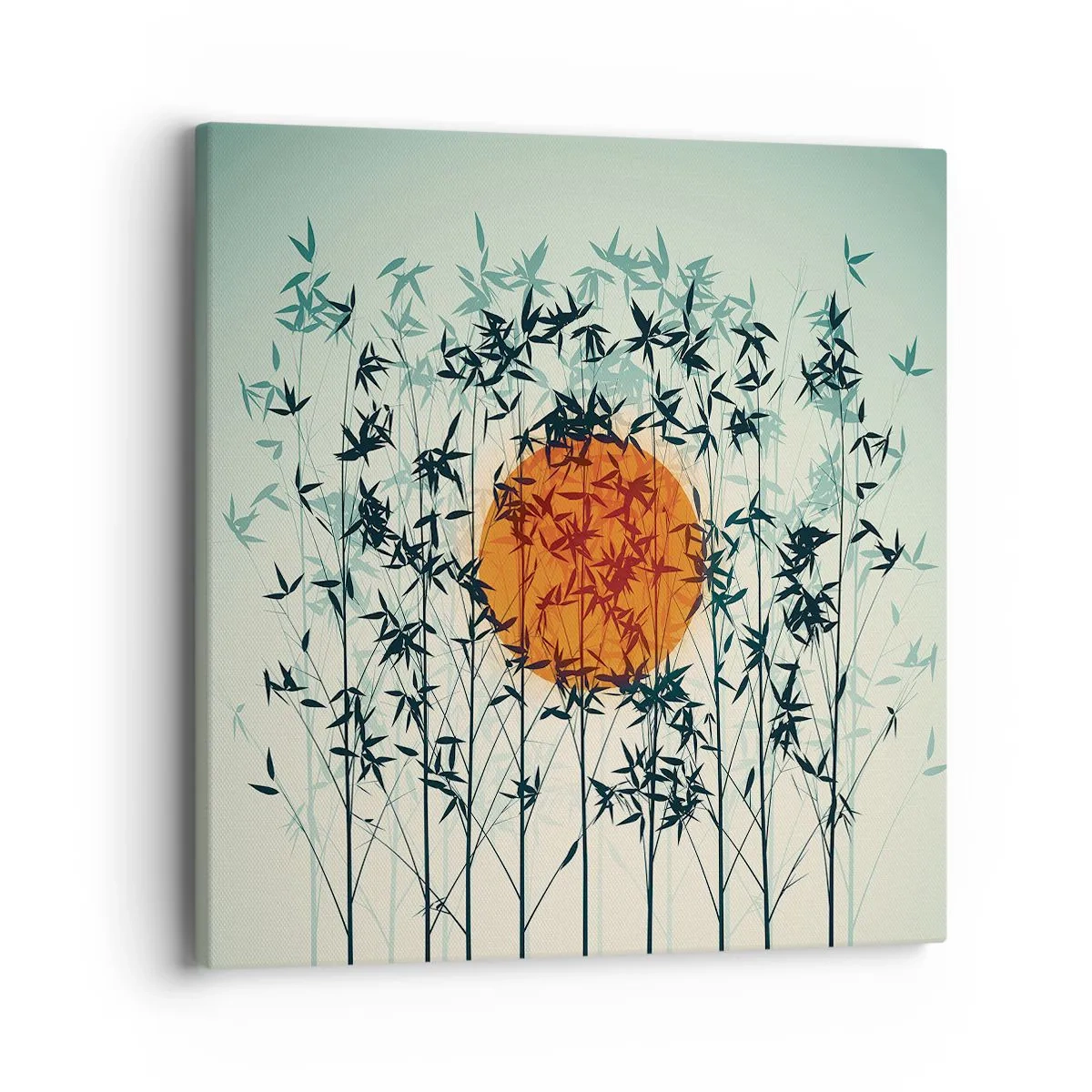 Cuadro sobre lienzo - Impresión de Imagen - El sol de Japón - 40x40 cm