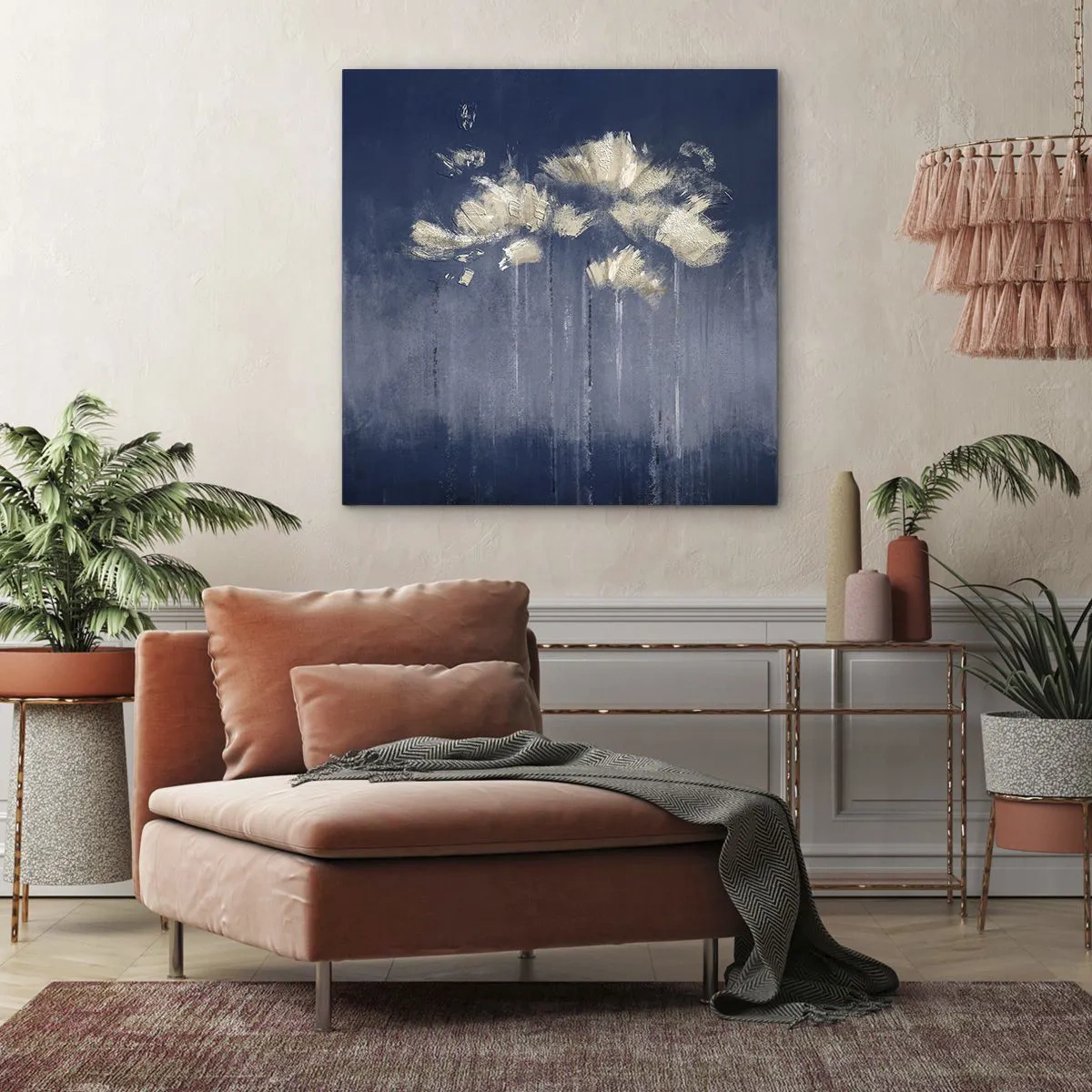 Cuadro sobre lienzo - Impresión de Imagen - Como pétalos al viento - 40x40 cm