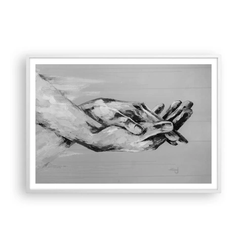 Póster en marco blanco - El comienzo... - 100x70 cm