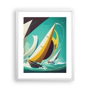 Póster en marco blanco - Afrontar los elementos - 40x50 cm