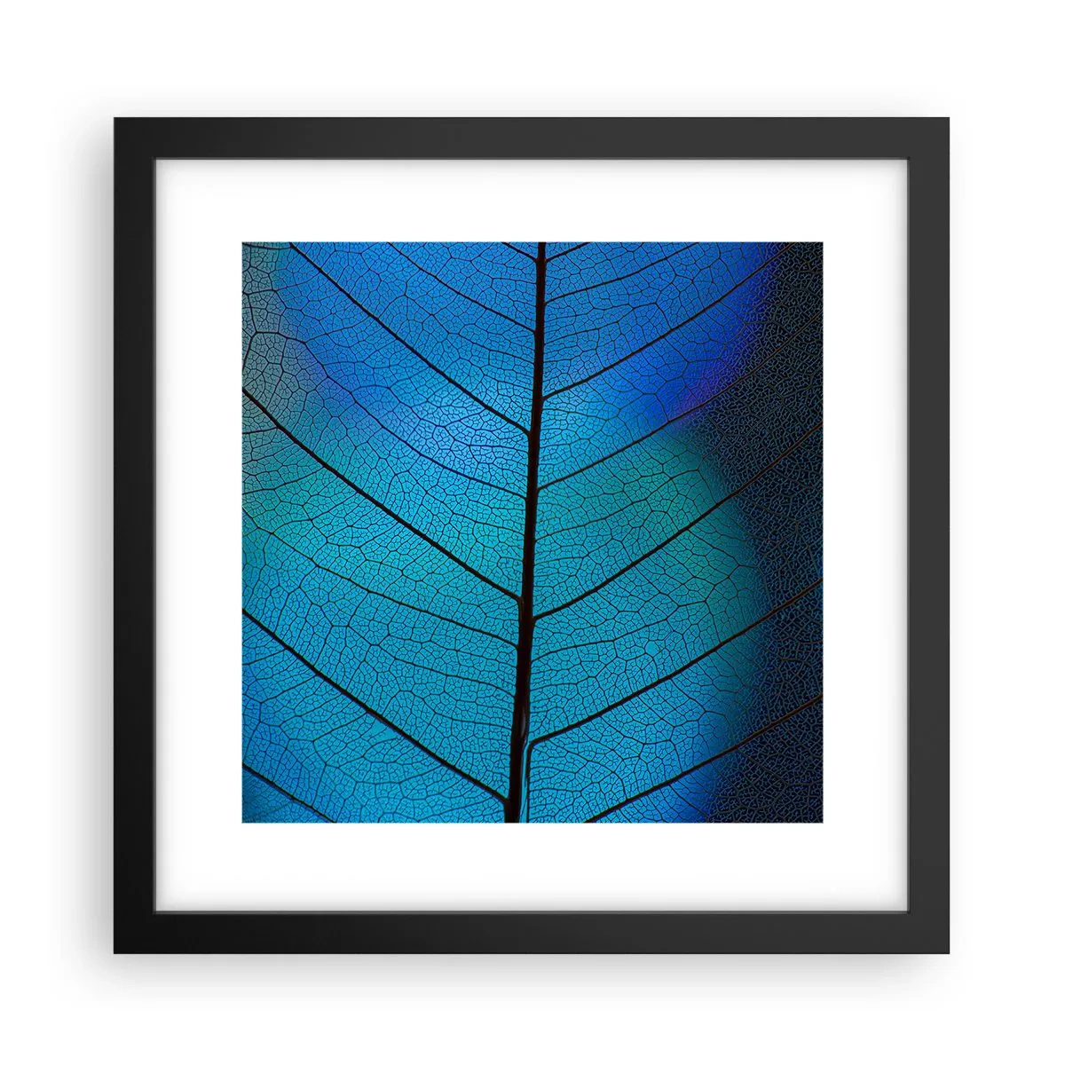 Póster en marco negro - Construcción intrincada - 30x30 cm