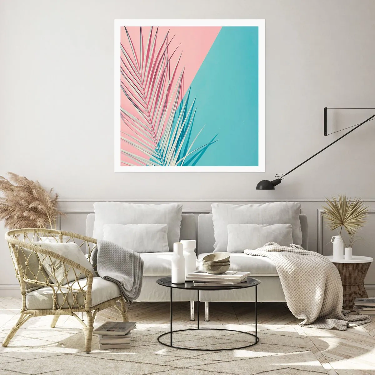 Póster - Impresión tropical - 50x50 cm