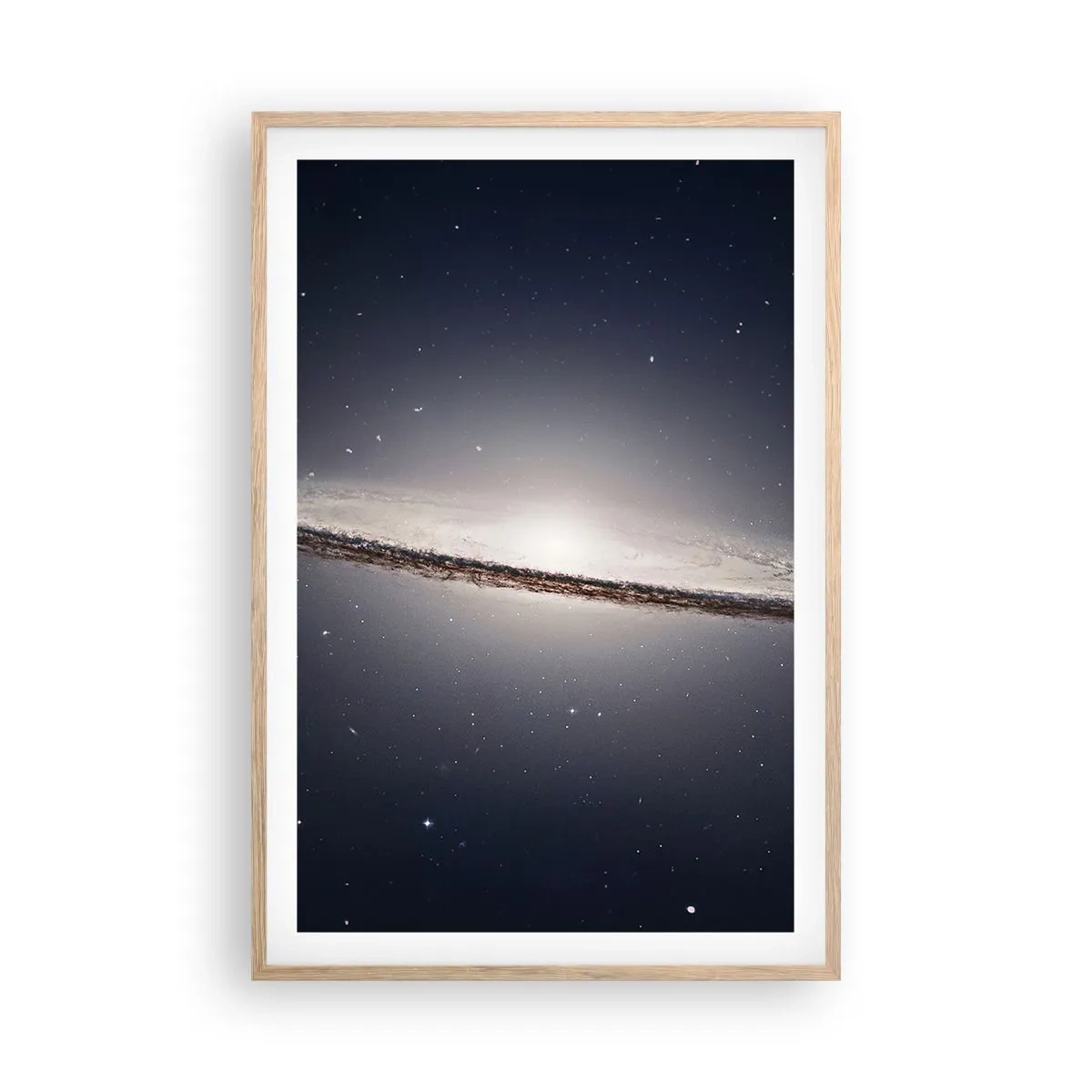 Póster en marco roble claro - Érase una vez en una galaxia muy, muy lejana.... - 61x91 cm