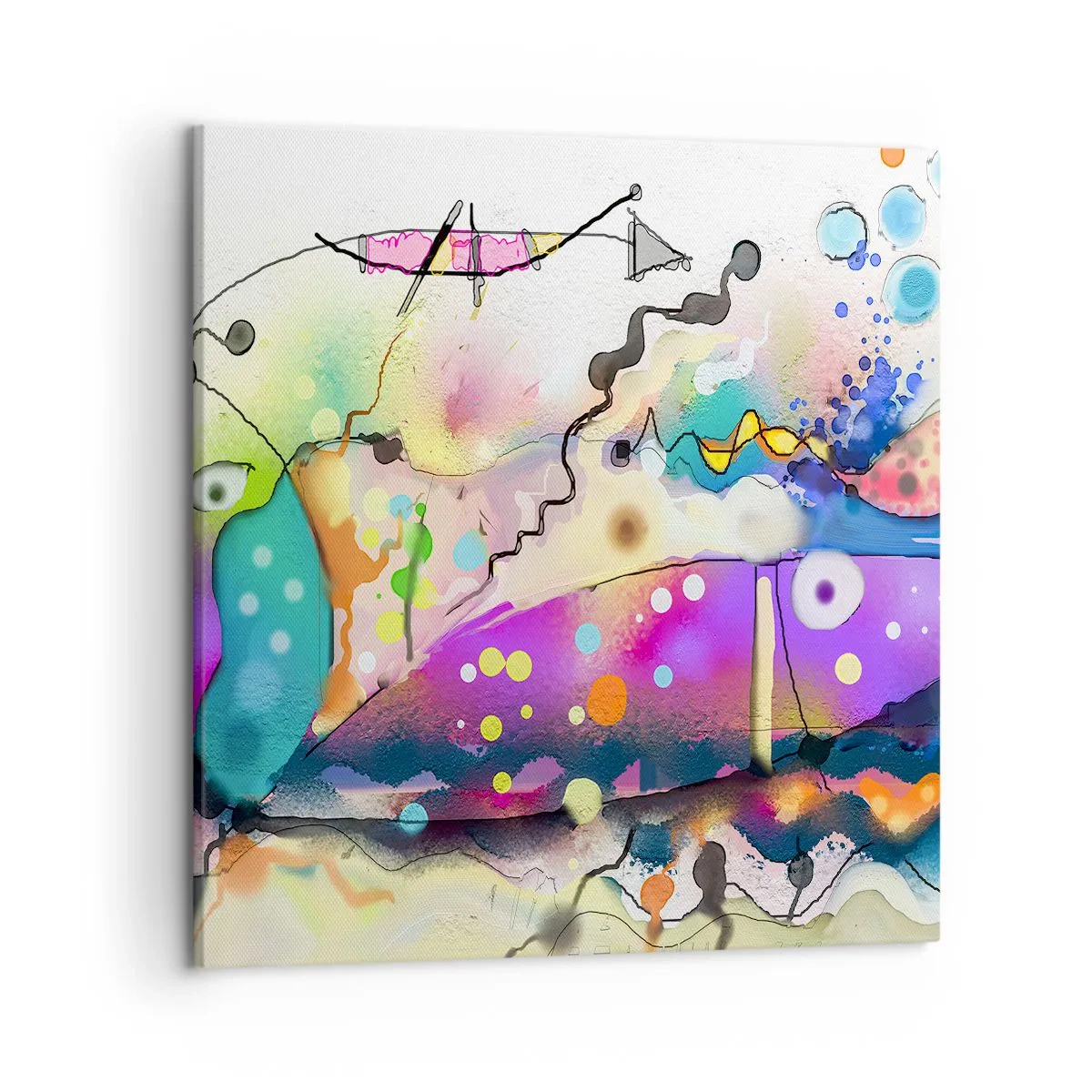 Cuadro sobre lienzo - Impresión de Imagen - ¡No hay palabras! - 50x50 cm