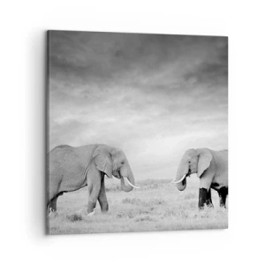 Cuadro sobre lienzo - Impresión de Imagen - El gris es hermoso - 60x60 cm