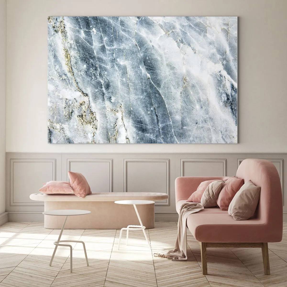 Cuadro sobre vidrio - Impresiones sobre Vidrio - El mundo de hielo - 70x50 cm