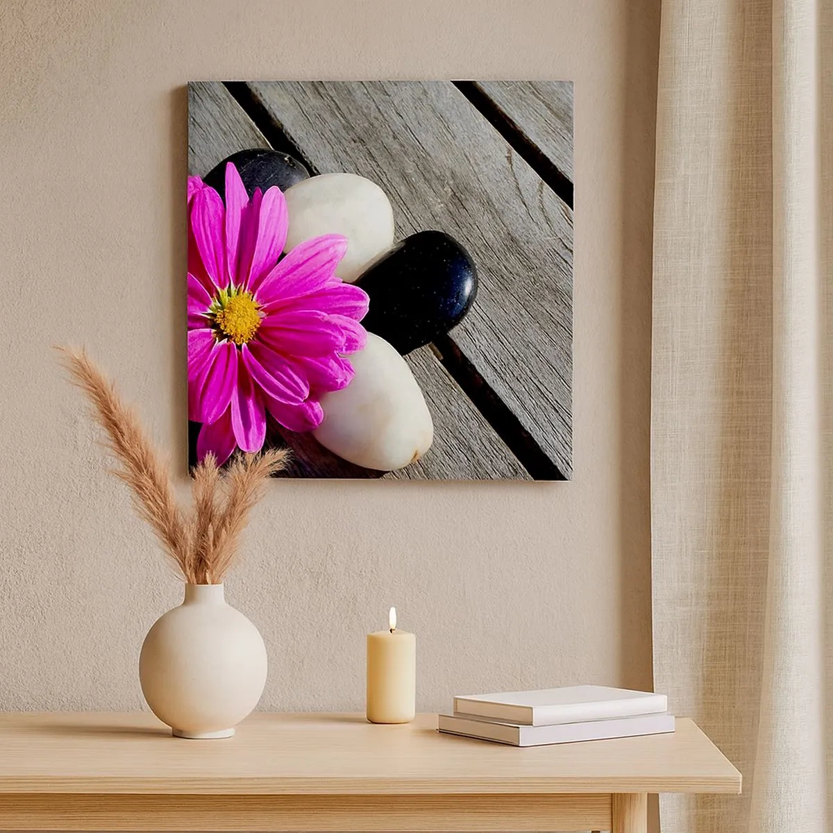 Cuadro sobre lienzo - Impresión de Imagen - Descansando en el muelle - 30x30 cm