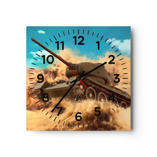 Reloj de pared - Reloj de vidrio - Inmejorable - 40x40 cm