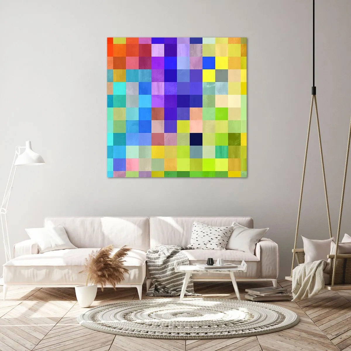 Cuadro sobre lienzo - Impresión de Imagen - Cada uno diferente, todos iguales - 50x50 cm