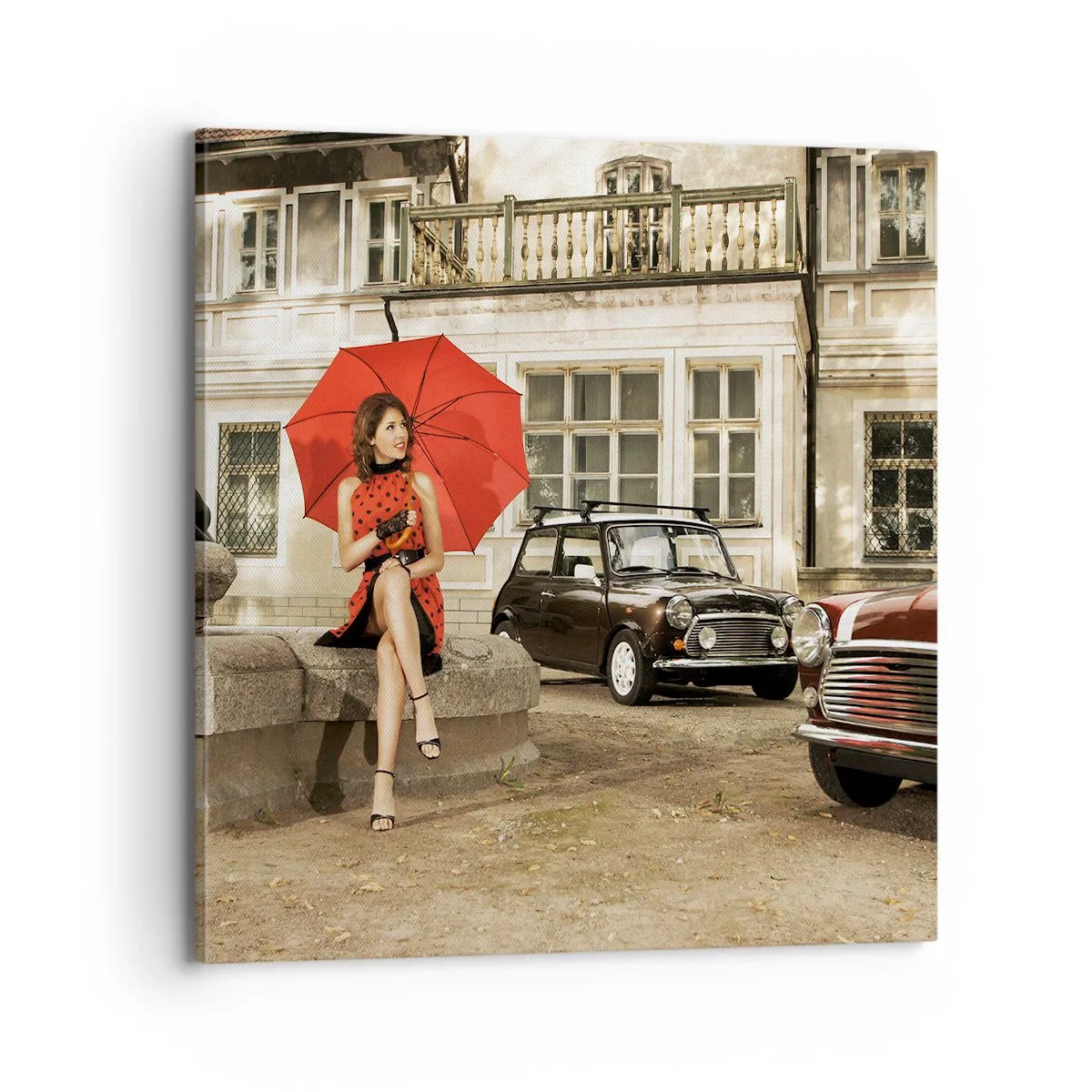 Cuadro sobre lienzo - Impresión de Imagen - Un mini viaje sentimental - 70x70 cm