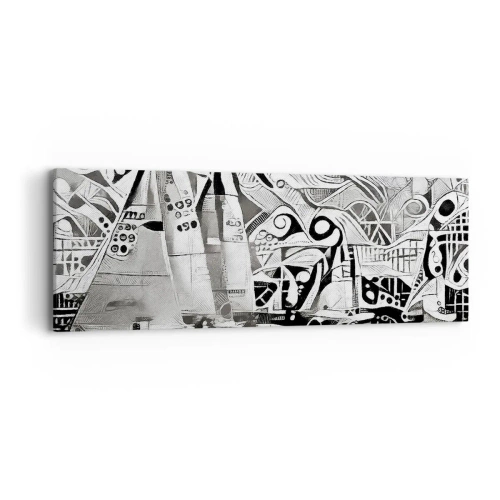 Cuadro sobre lienzo - Impresión de Imagen - Entre las olas - 90x30 cm