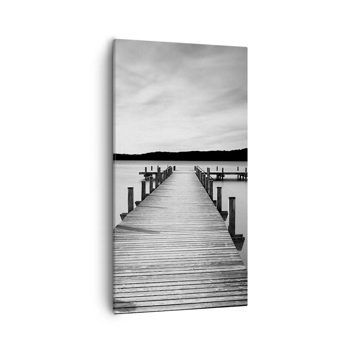 Cuadro sobre lienzo - Impresión de Imagen - En el lago de la paz - 55x100 cm