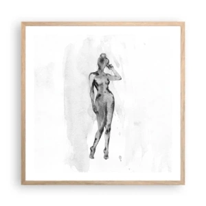 Póster en marco roble claro - Un estudio sobre el ideal de feminidad - 60x60 cm