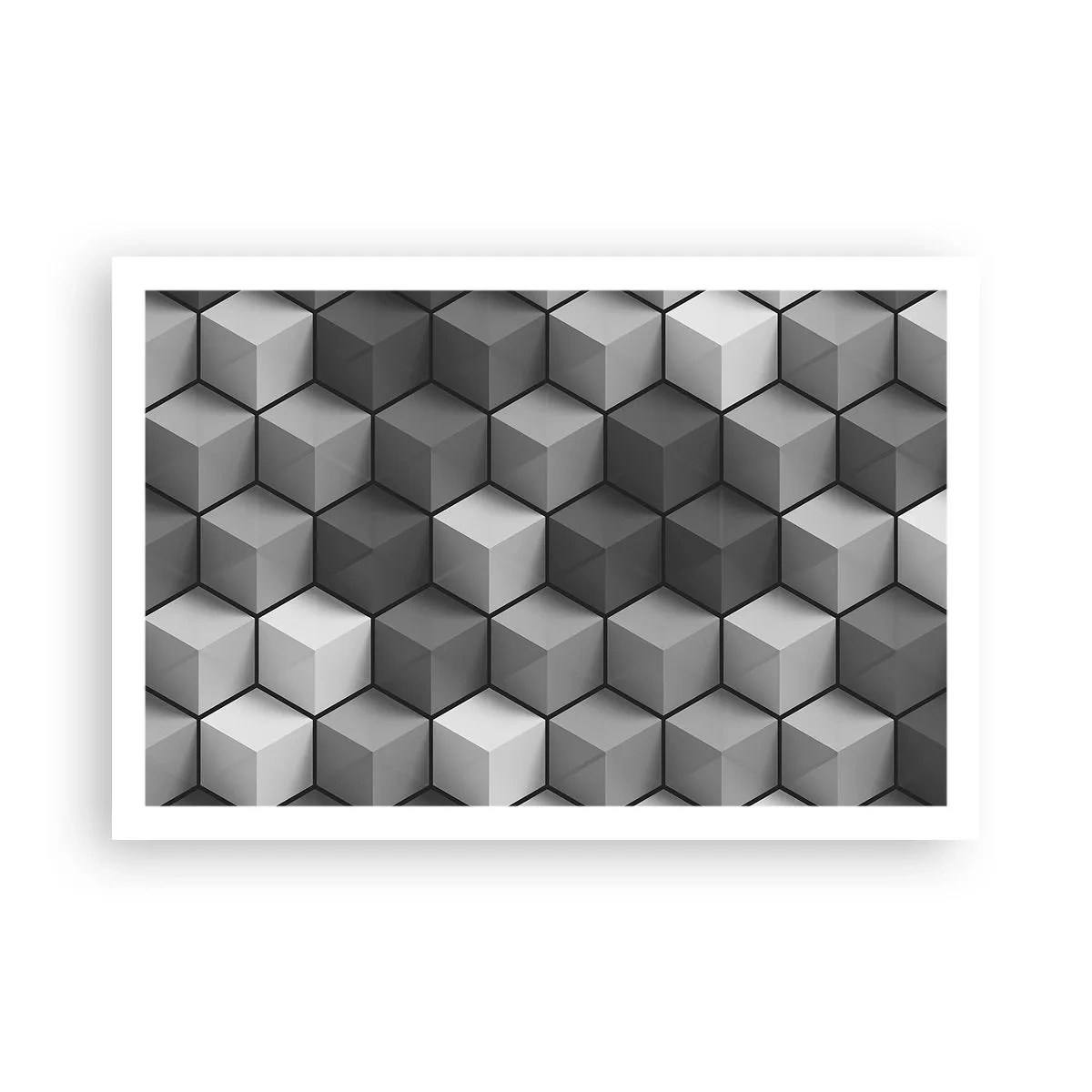 Póster - Rompecabezas cubista - 91x61 cm