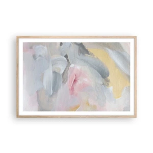 Póster en marco roble claro - En un mundo de colores pastel - 91x61 cm