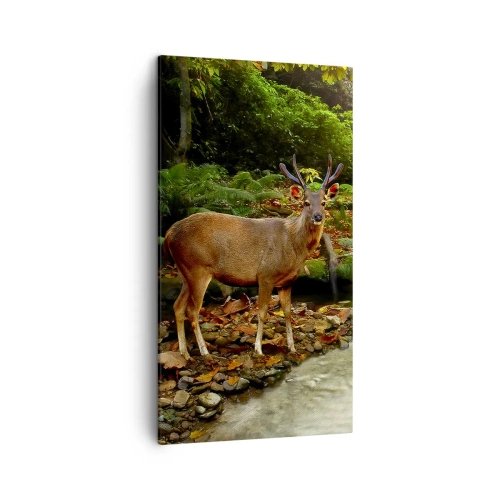 Cuadro sobre lienzo - Impresión de Imagen - Bienvenido a mi mundo - 45x80 cm