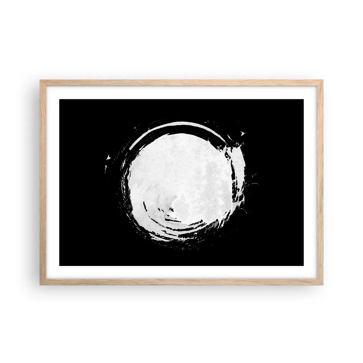 Póster en marco roble claro - La buena salida - 70x50 cm