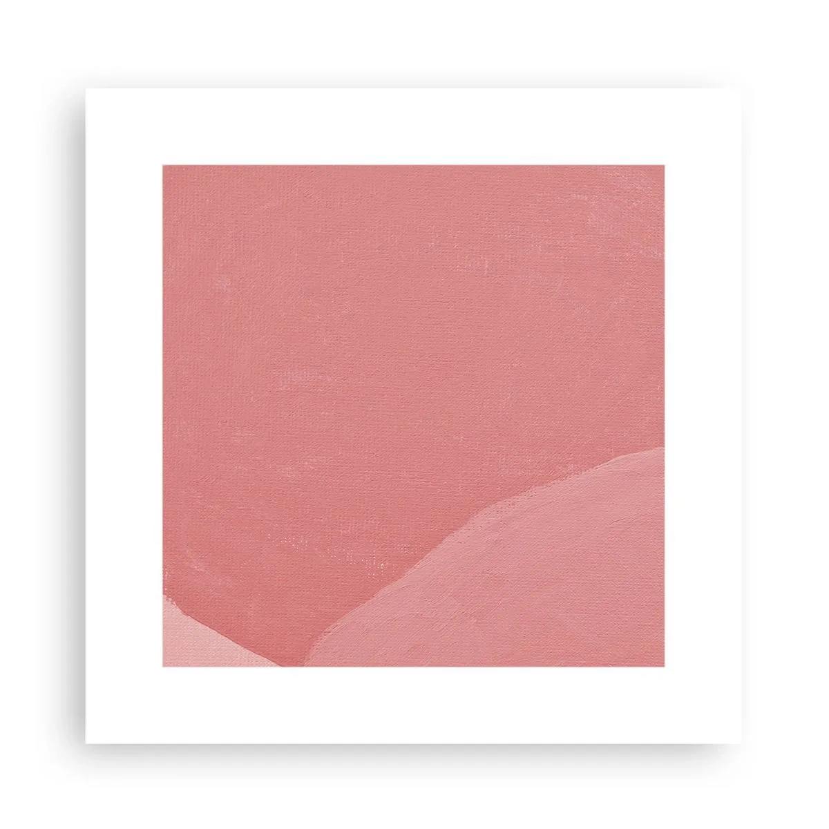 Póster - Composición orgánica en rosa - 30x30 cm