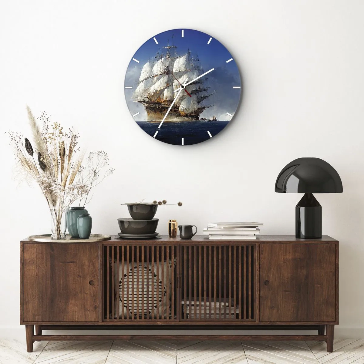 Reloj de pared - Reloj de vidrio - La gran gloria - 40x40 cm